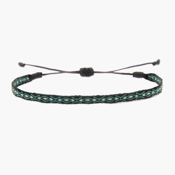 Handmade Purnama Bracelet (Black/Turquoise) - Kompsós
