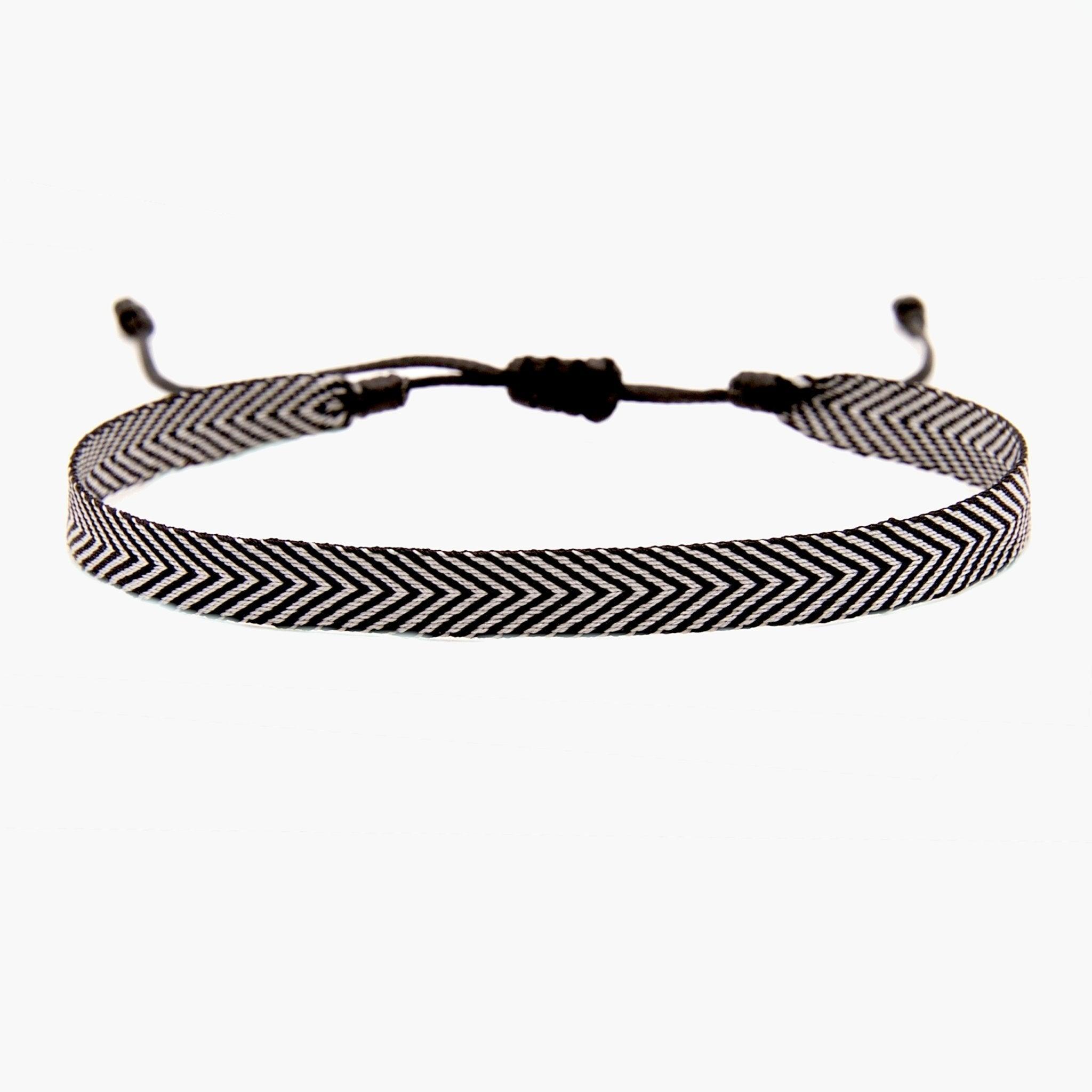 Handmade Purnama Bracelet (Black/White) - Kompsós