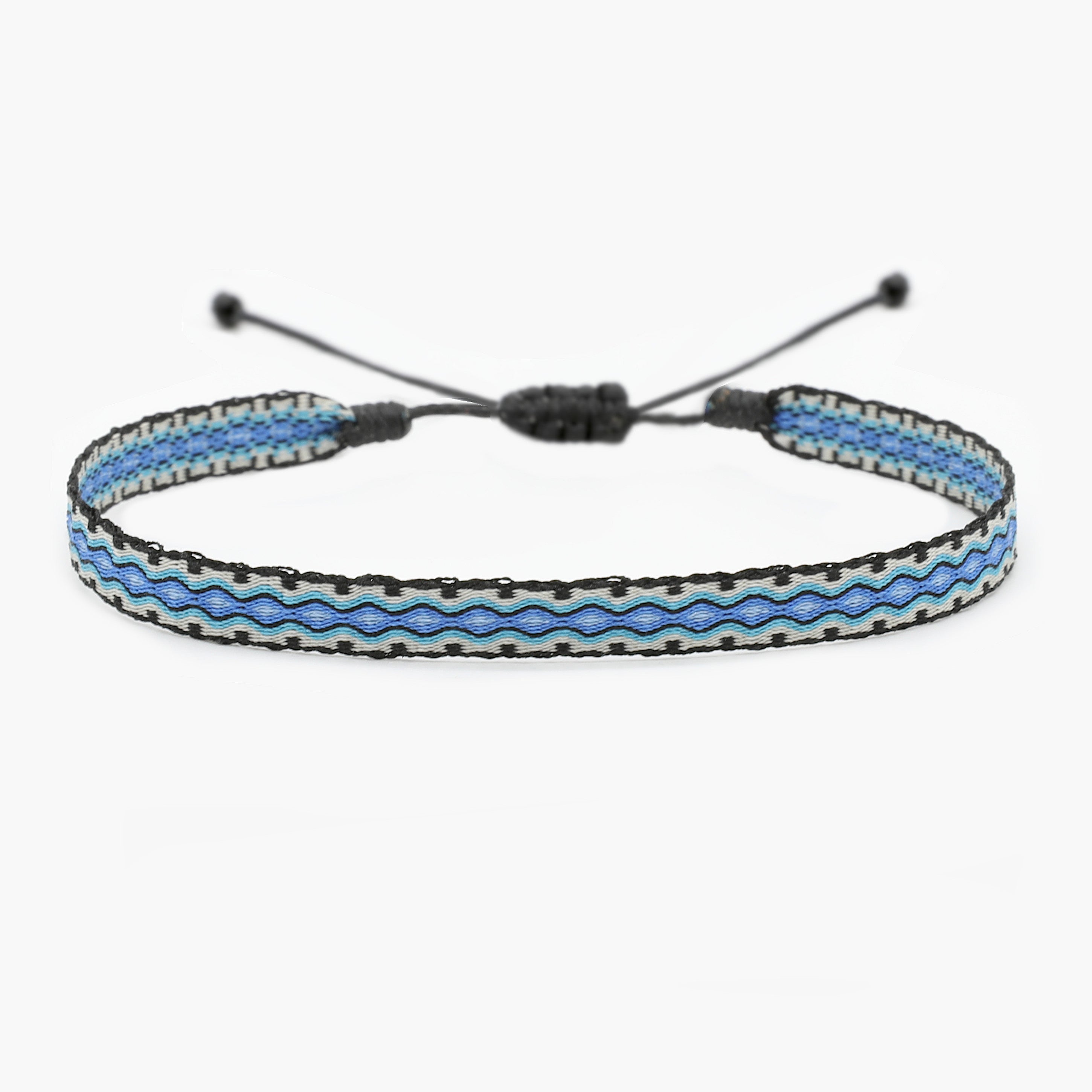 Handmade Purnama Bracelet (Blue/Black)