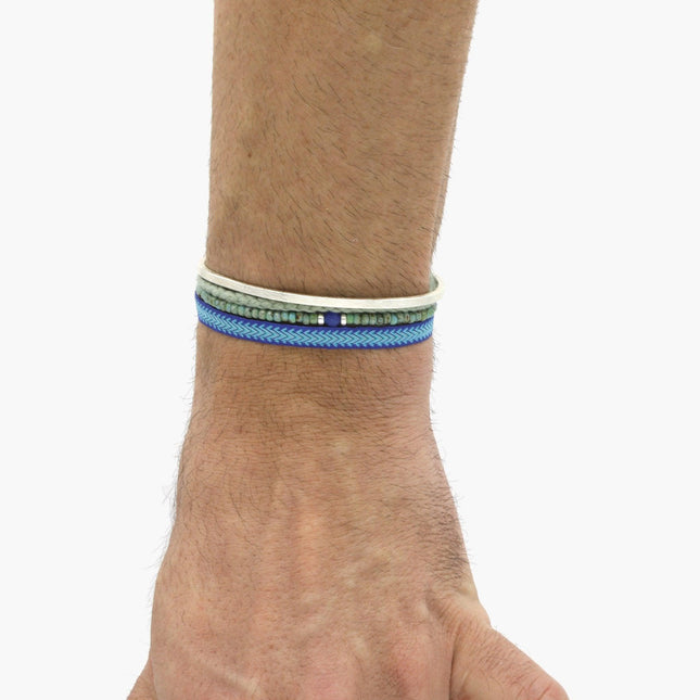 Handmade Purnama Bracelet (Blue/Grey) - Kompsós