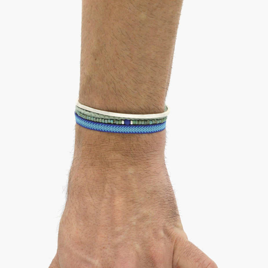 Handmade Purnama Bracelet (Blue/Grey) - Kompsós