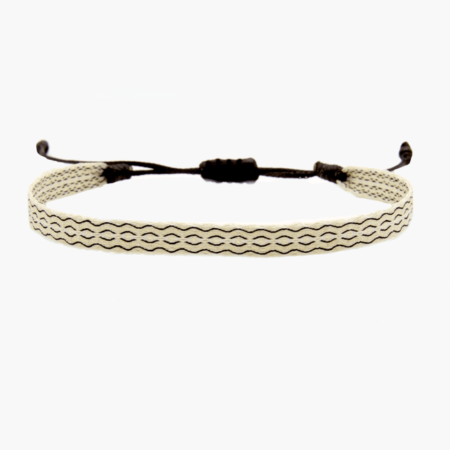 Handmade Purnama Bracelet (Cream/Light Green) - Kompsós