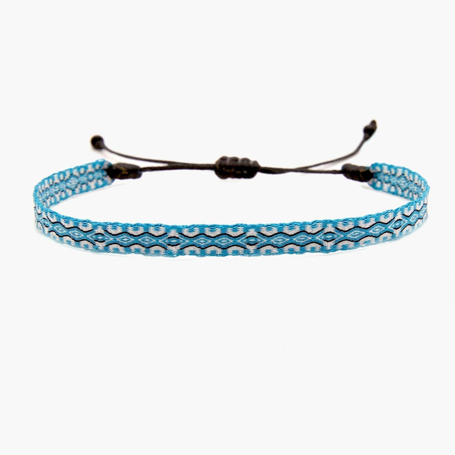 Handmade Purnama Bracelet (Light Blue/White) - Kompsós