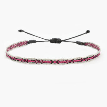 Handmade Purnama Bracelet (Light Pink/Off White)