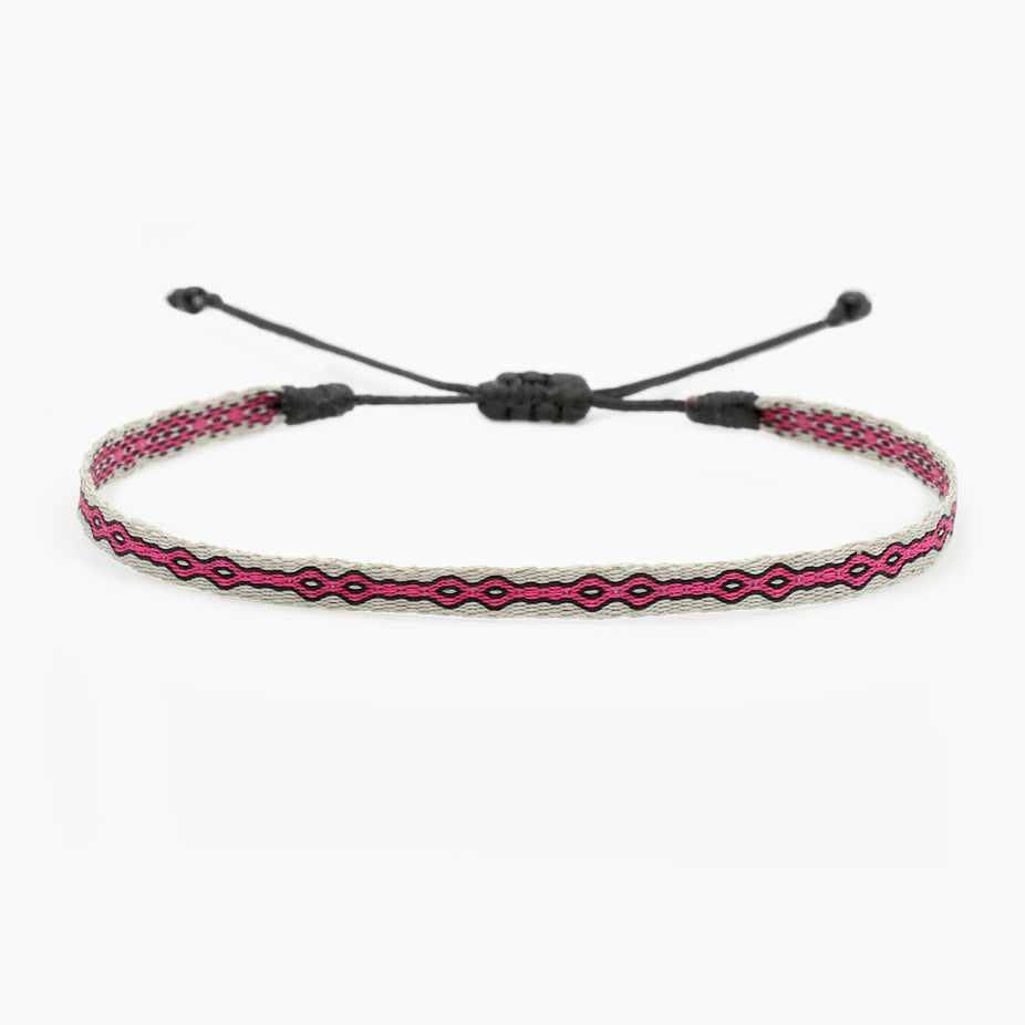 Handmade Purnama Bracelet (Light Pink/Off White)