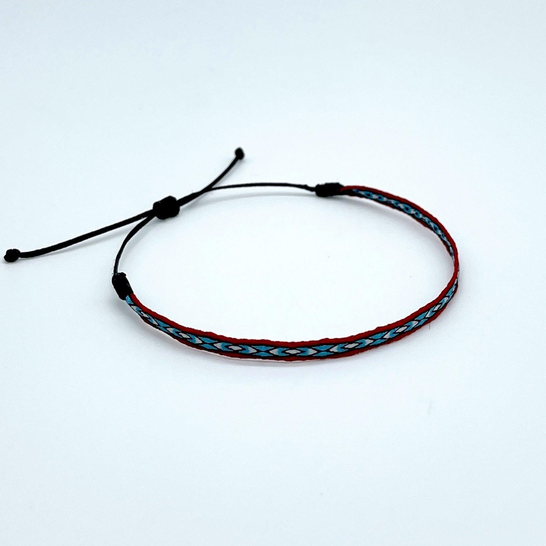 Handmade Purnama Bracelet (Red/Blue) - Kompsós