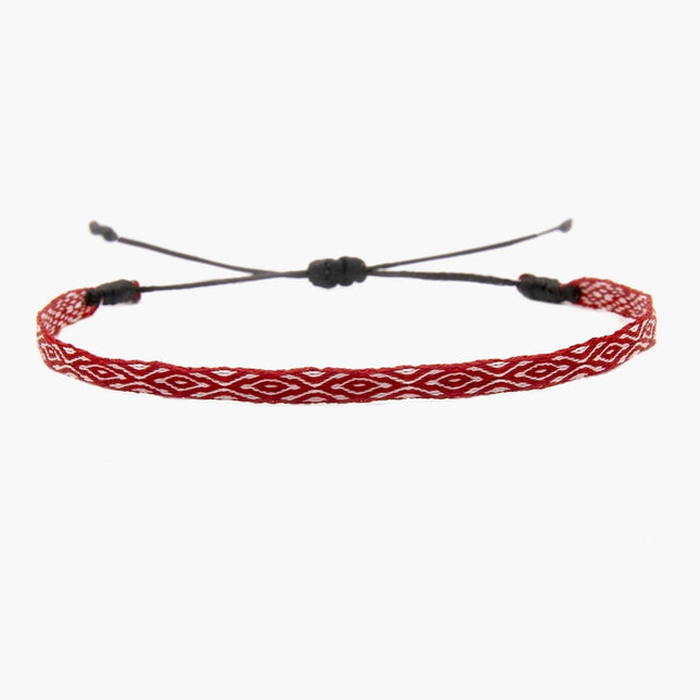Handmade Purnama Bracelet (Red/White) - Kompsós