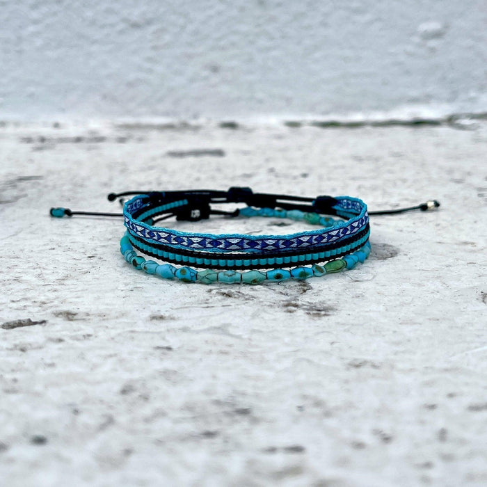 Handmade Purnama Bracelet (Riviera Blue) - Kompsós