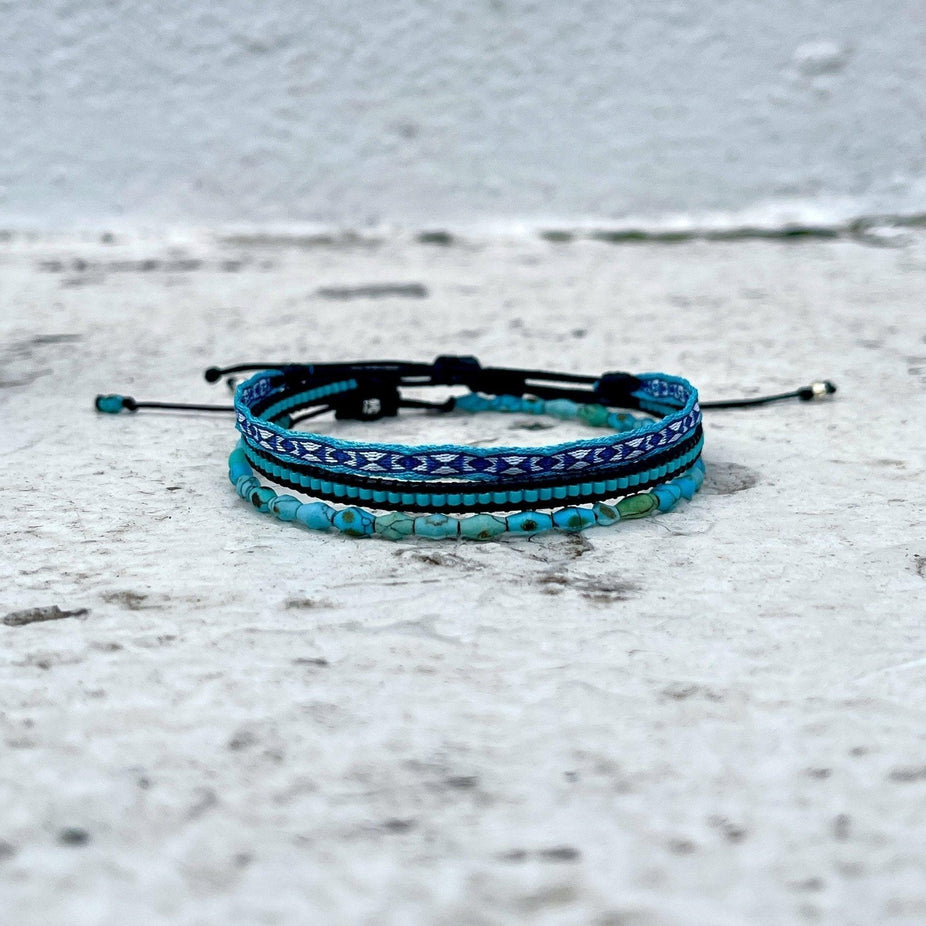 Handmade Purnama Bracelet (Riviera Blue) - Kompsós