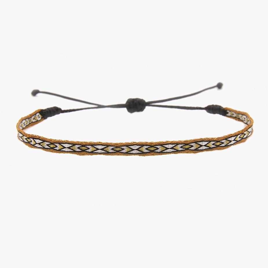 Handmade Purnama Bracelet (White/Gold) - Kompsós