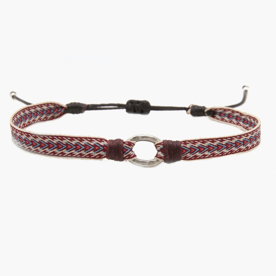 Handmade Purnama Bracelet With Silver Hoop 94 - Kompsós