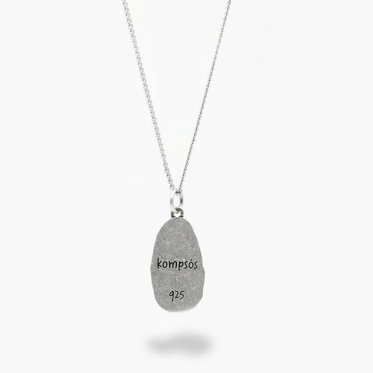 Lady Of Guadalupe Sterling Silver Necklace-Necklace-Kompsós