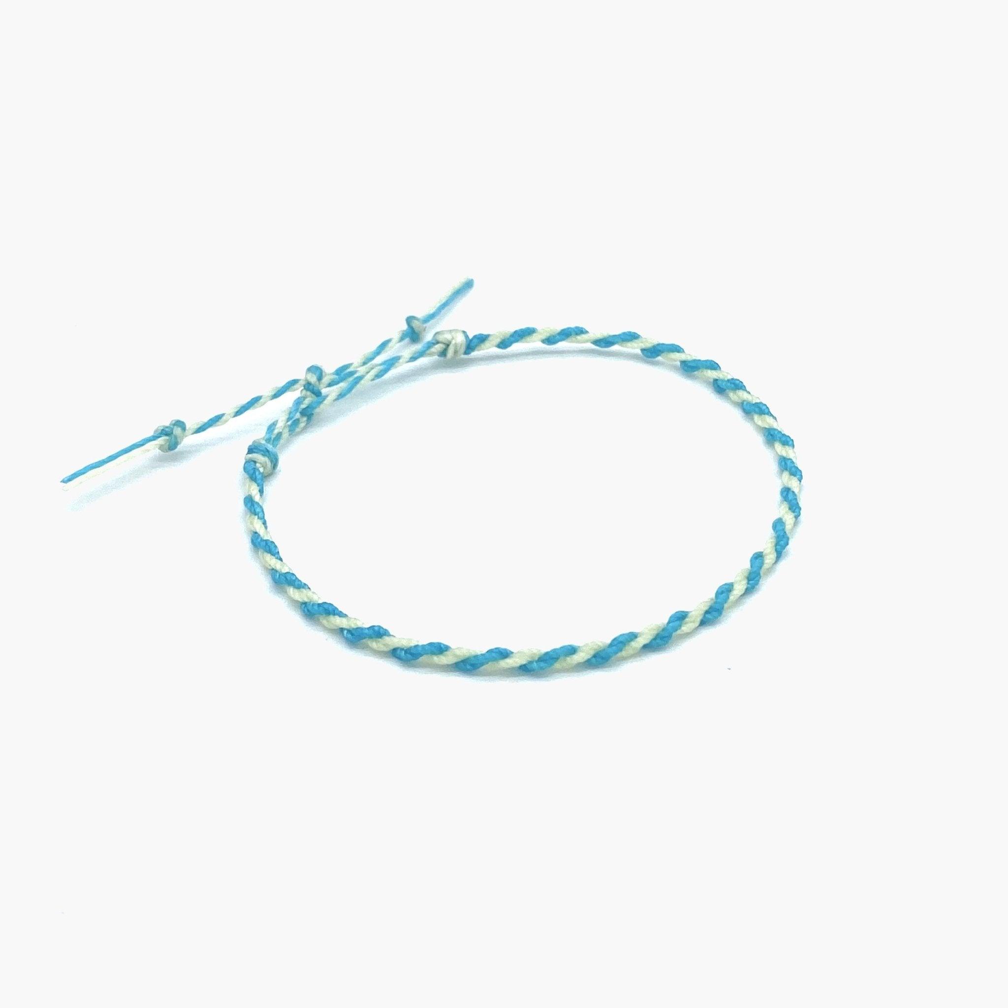 Mini Cable Bracelet (Light Blue/Green)-Kompsós