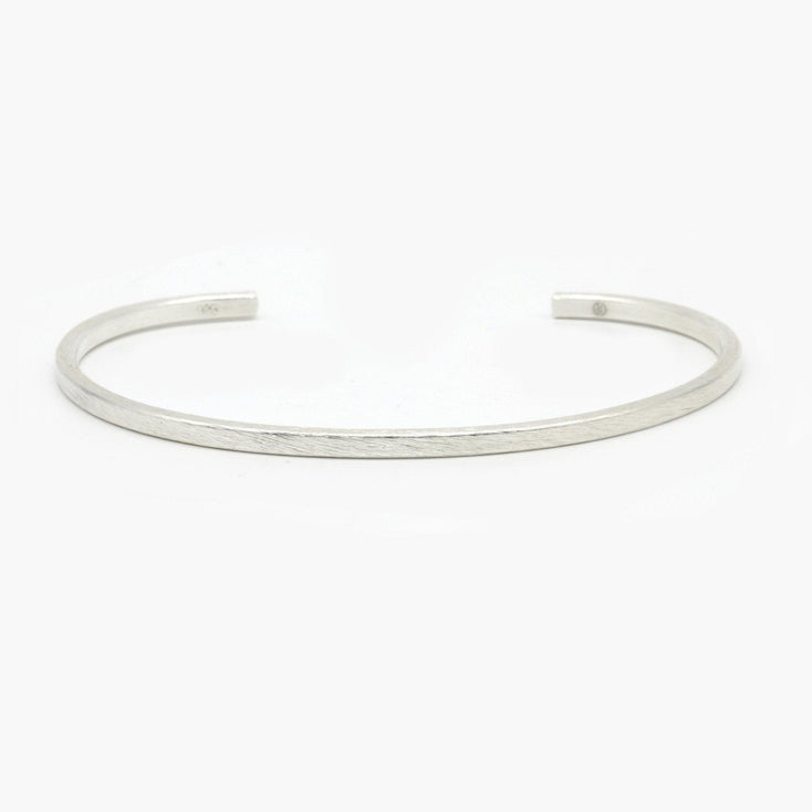 Mini Polished Silver Bangle-Bracelet-Kompsós