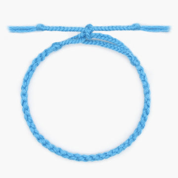 Pranayama Cotton Bracelet (Blue)-Kompsós