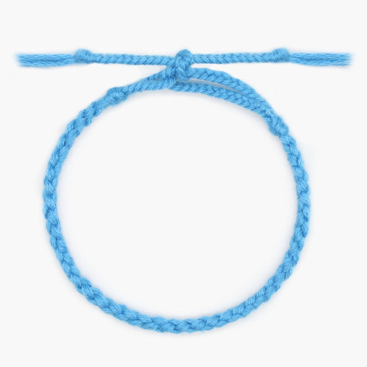 Pranayama Cotton Bracelet (Blue)-Bracelet-Kompsós