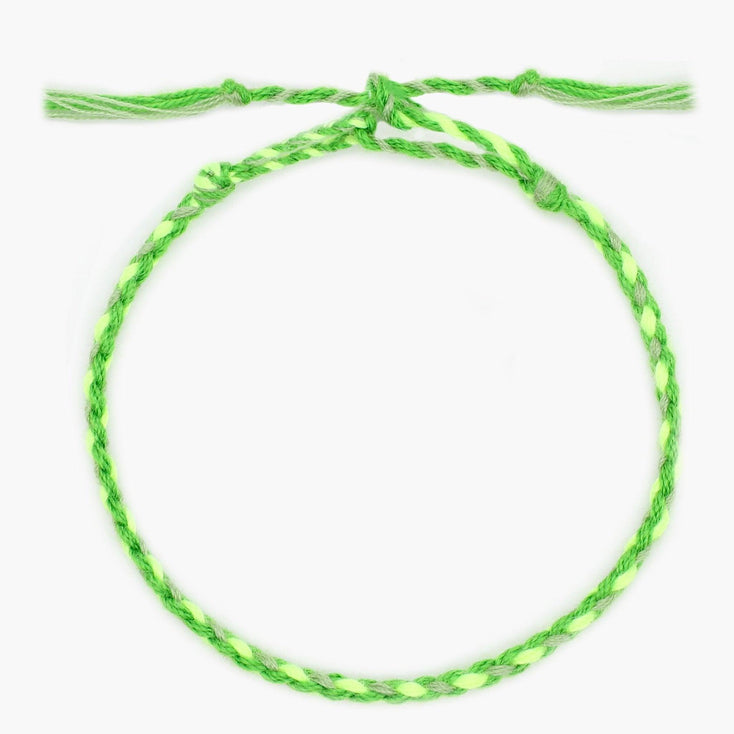 Pranayama Cotton Bracelet (Green)-Bracelet-Kompsós