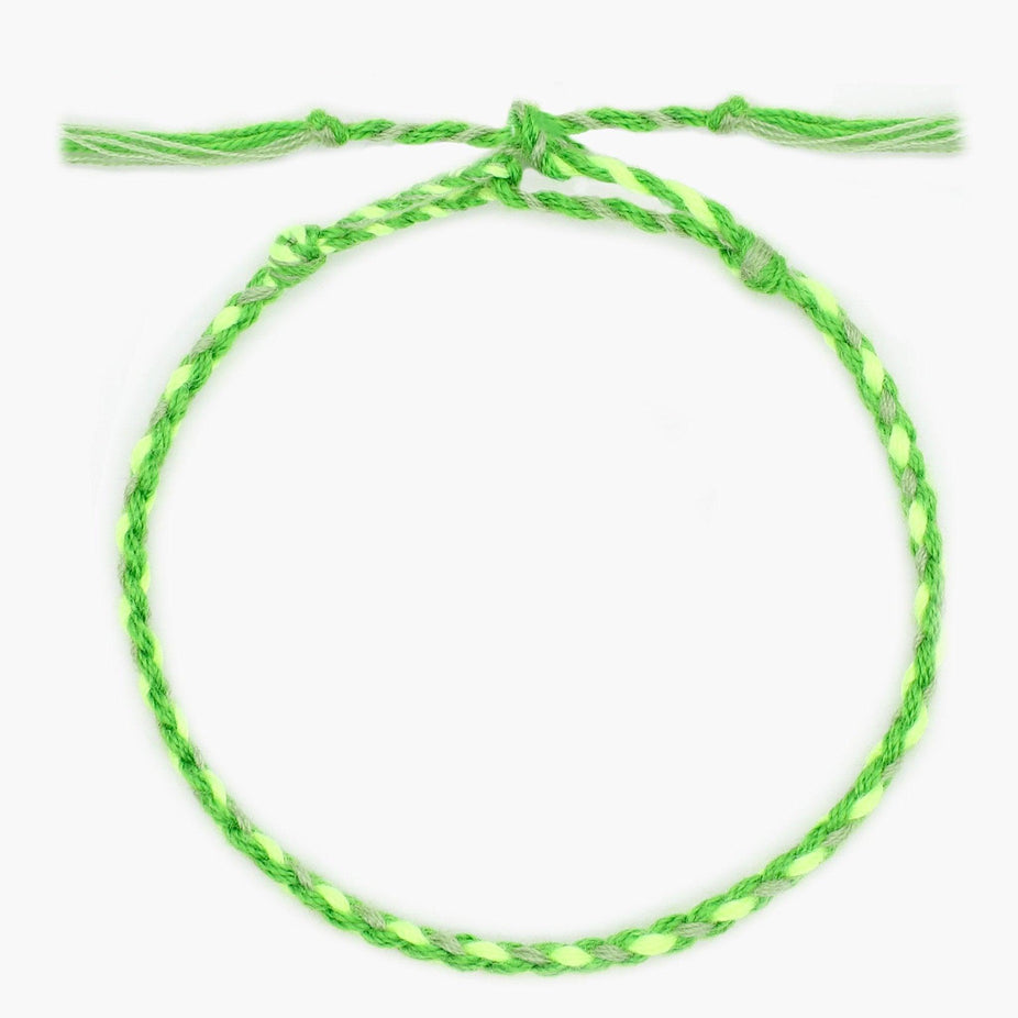 Pranayama Cotton Bracelet (Green)-Kompsós