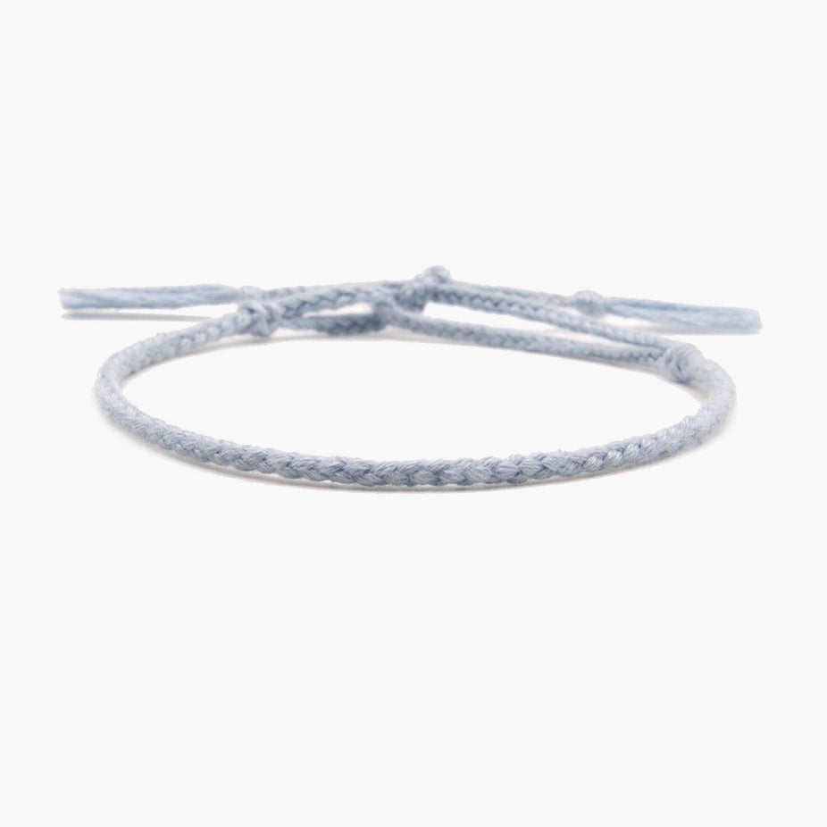 Pranayama Cotton Bracelet (Light Blue)-Kompsós