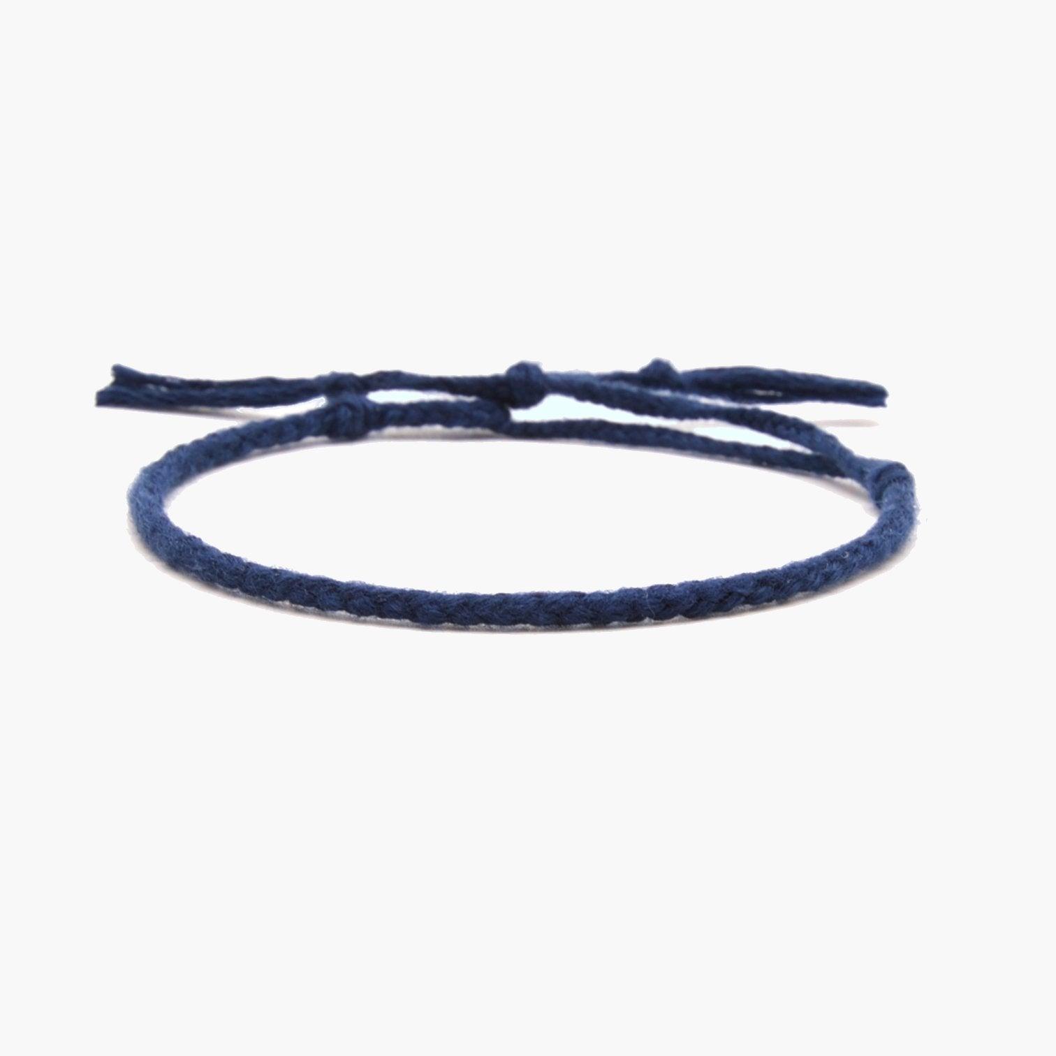 Pranayama Cotton Bracelet (Night Blue)-Kompsós