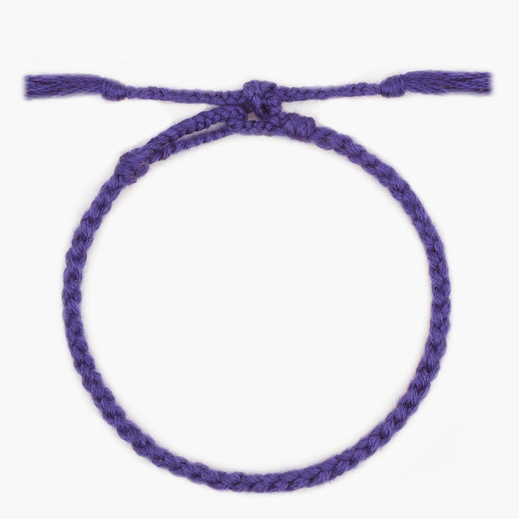 Pranayama Cotton Bracelet (Night Blue)-Bracelet-Kompsós