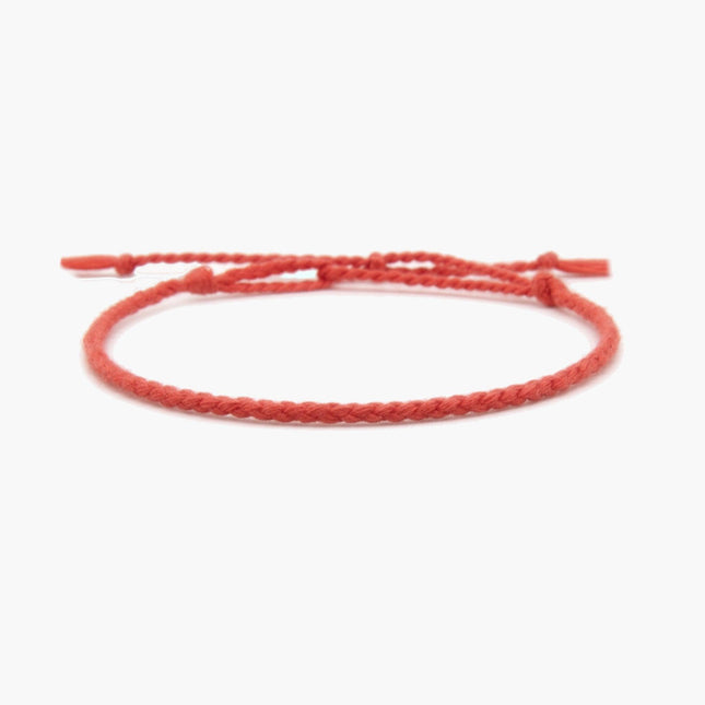 Pranayama Cotton Bracelet (Temple Red)-Kompsós