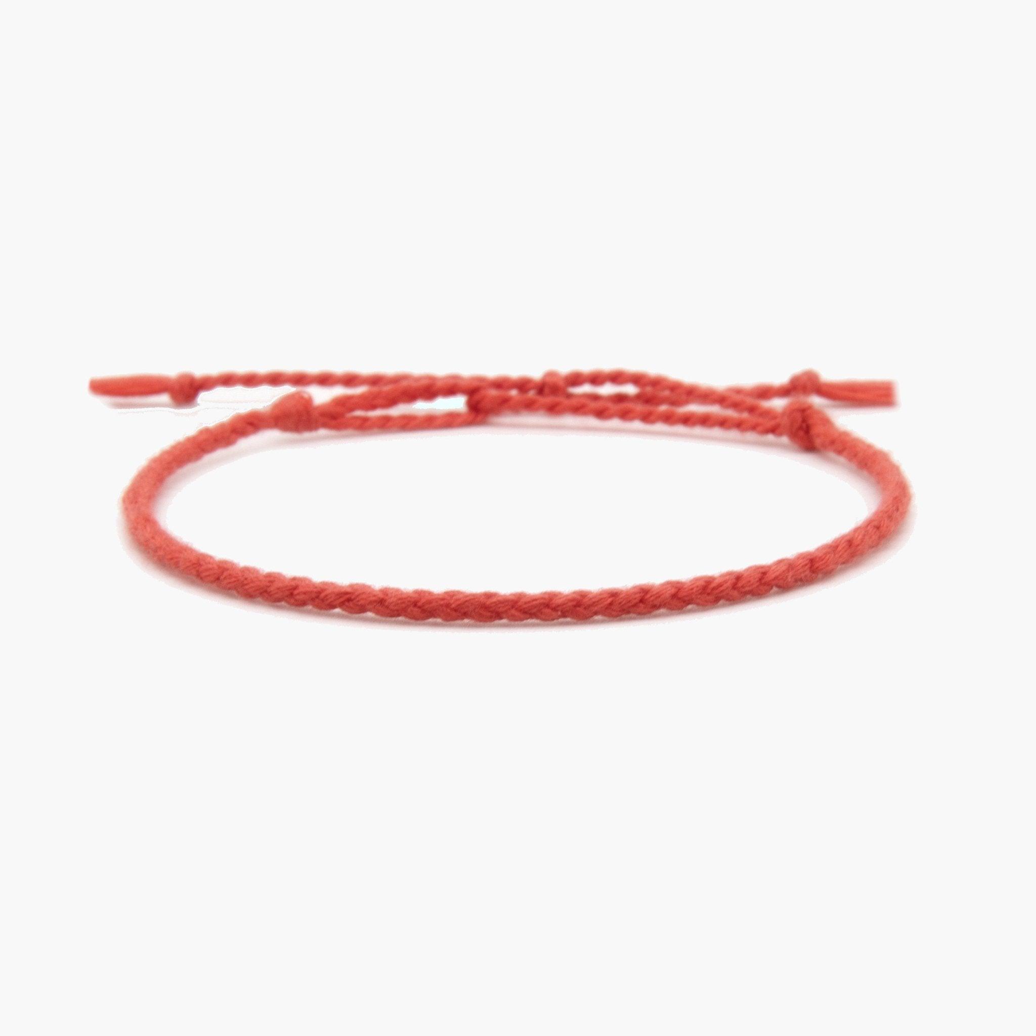 Pranayama Cotton Bracelet (Temple Red)-Kompsós