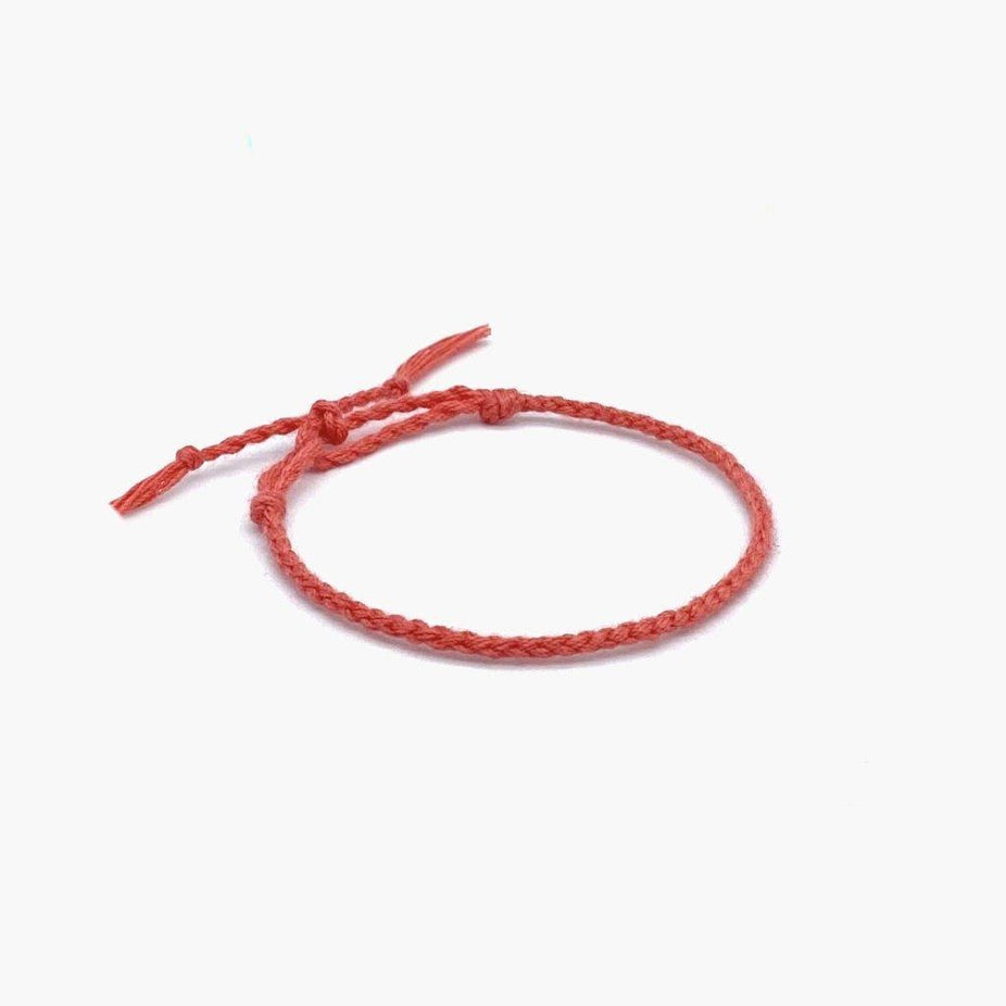 Pranayama Cotton Bracelet (Temple Red)-Kompsós