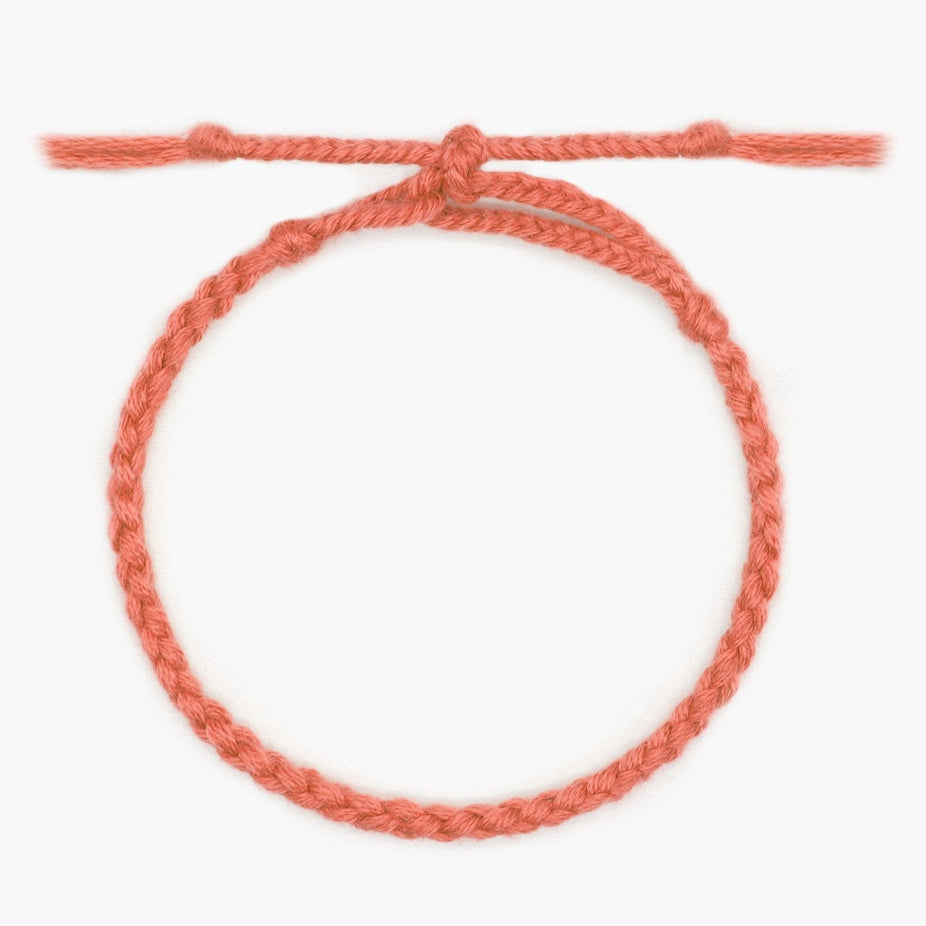 Pranayama Cotton Bracelet (Temple Red)-Kompsós