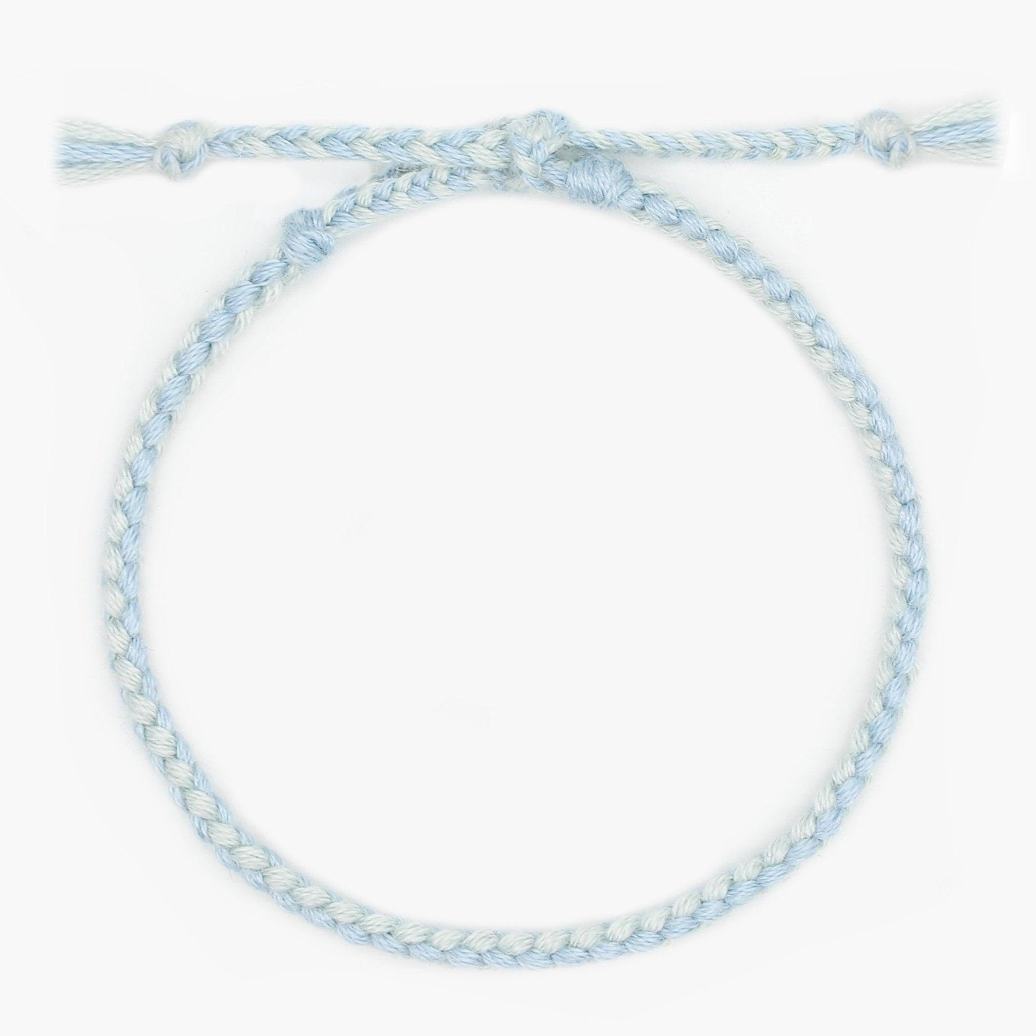 Pranayama Cotton Bracelet (Turquoise)-Kompsós