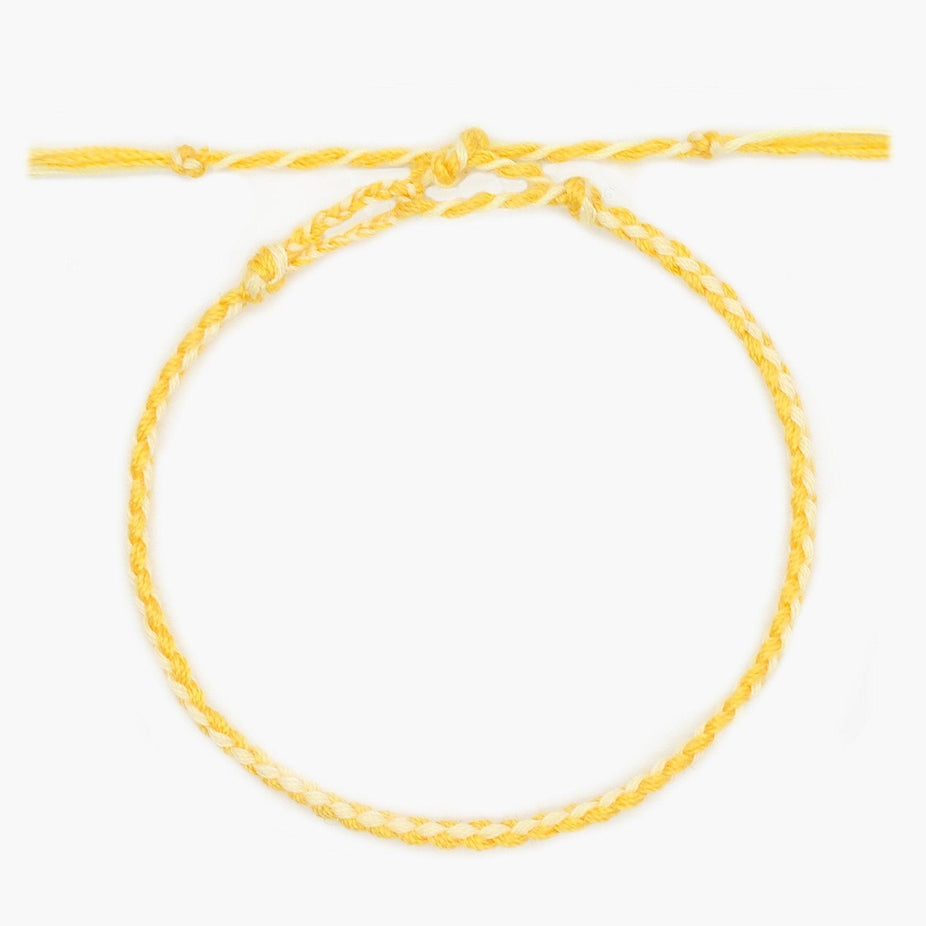 Pranayama Cotton Bracelet (Yellow)-Kompsós