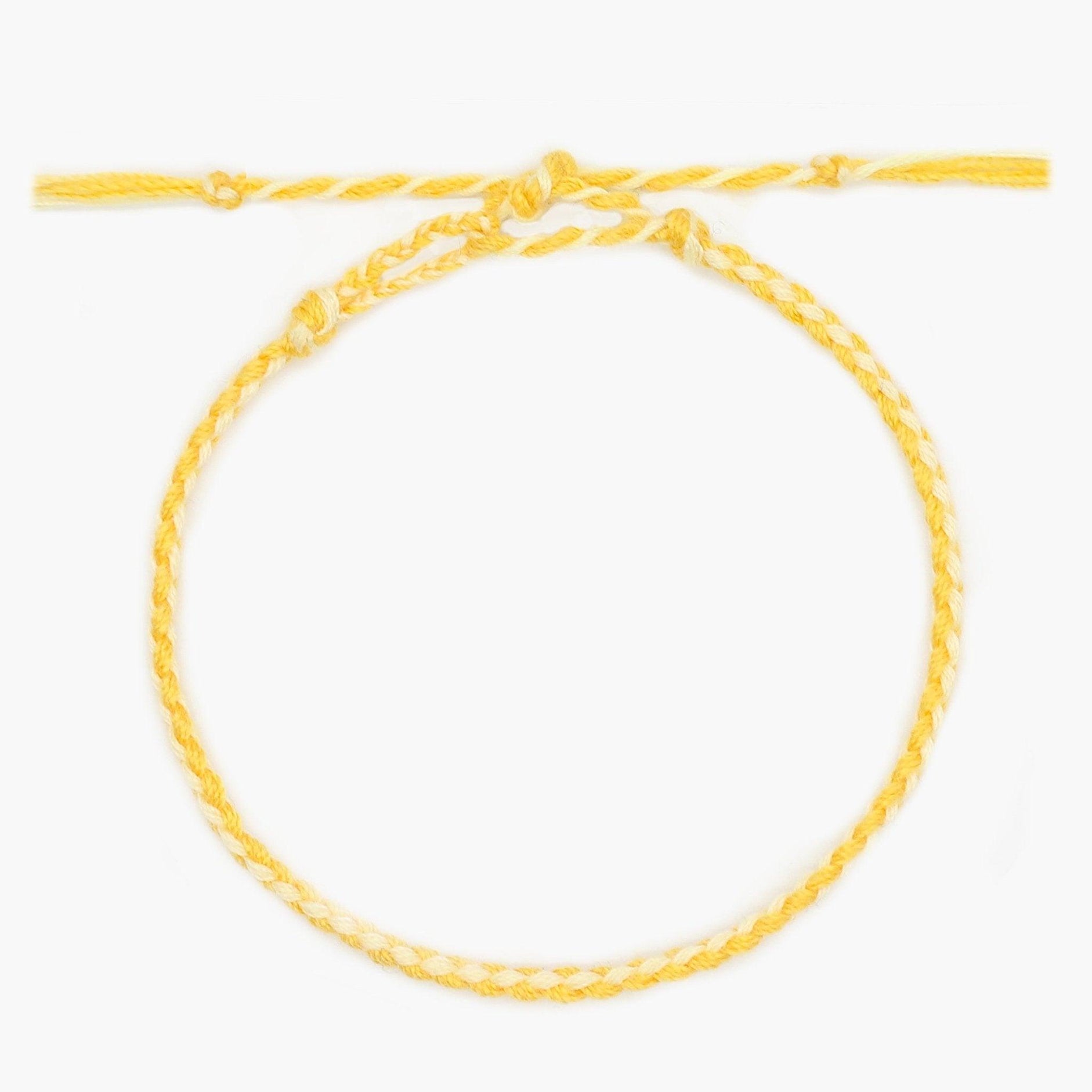 Pranayama Cotton Bracelet (Yellow)-Kompsós