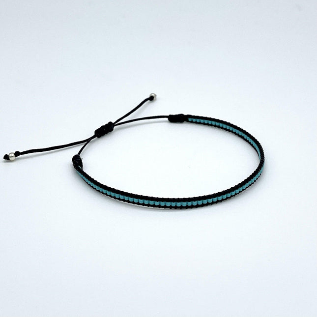 Purnama Miyuki Bracelet (Black/Turquoise) - Kompsós