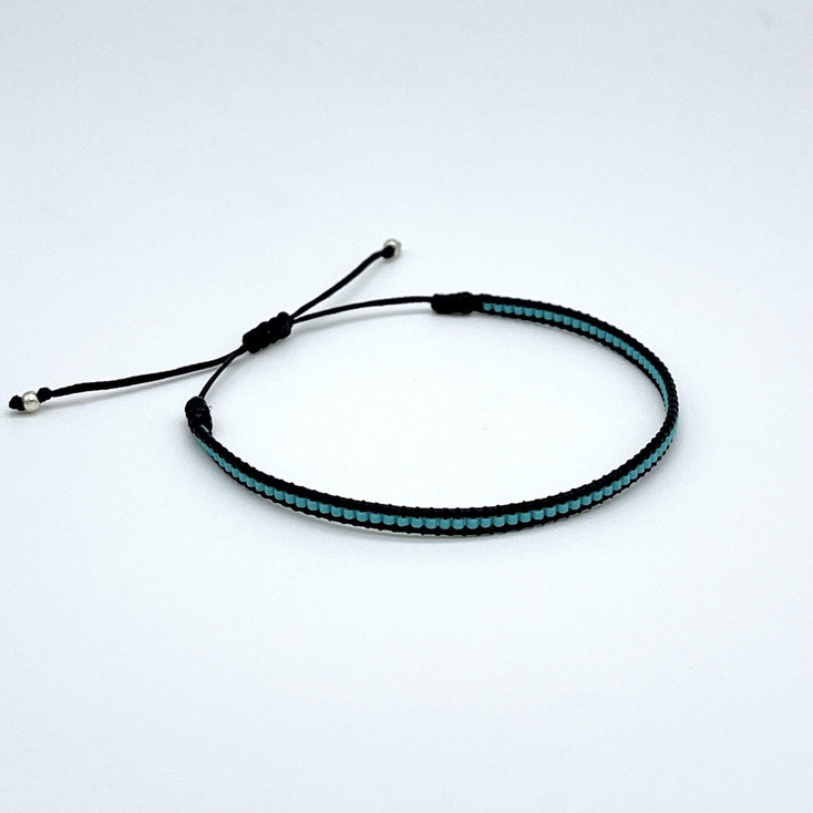 Purnama Miyuki Bracelet (Black/Turquoise) - Kompsós