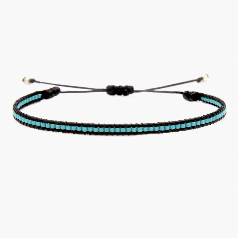 Purnama Miyuki Bracelet (Black/Turquoise) - Kompsós