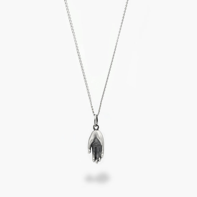 Sterling Silver "Hamsa" Necklace-Necklace-Kompsós