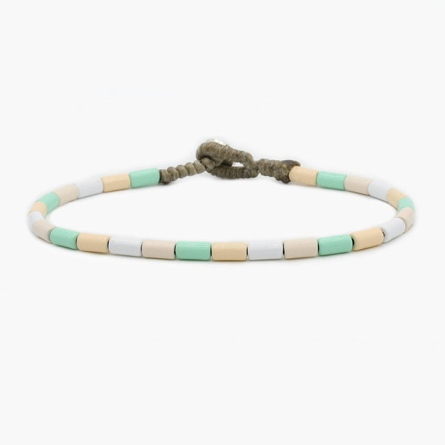 Tube Beads "Mazatlán" Bracelet (Pastel)-Jewelry-Kompsós